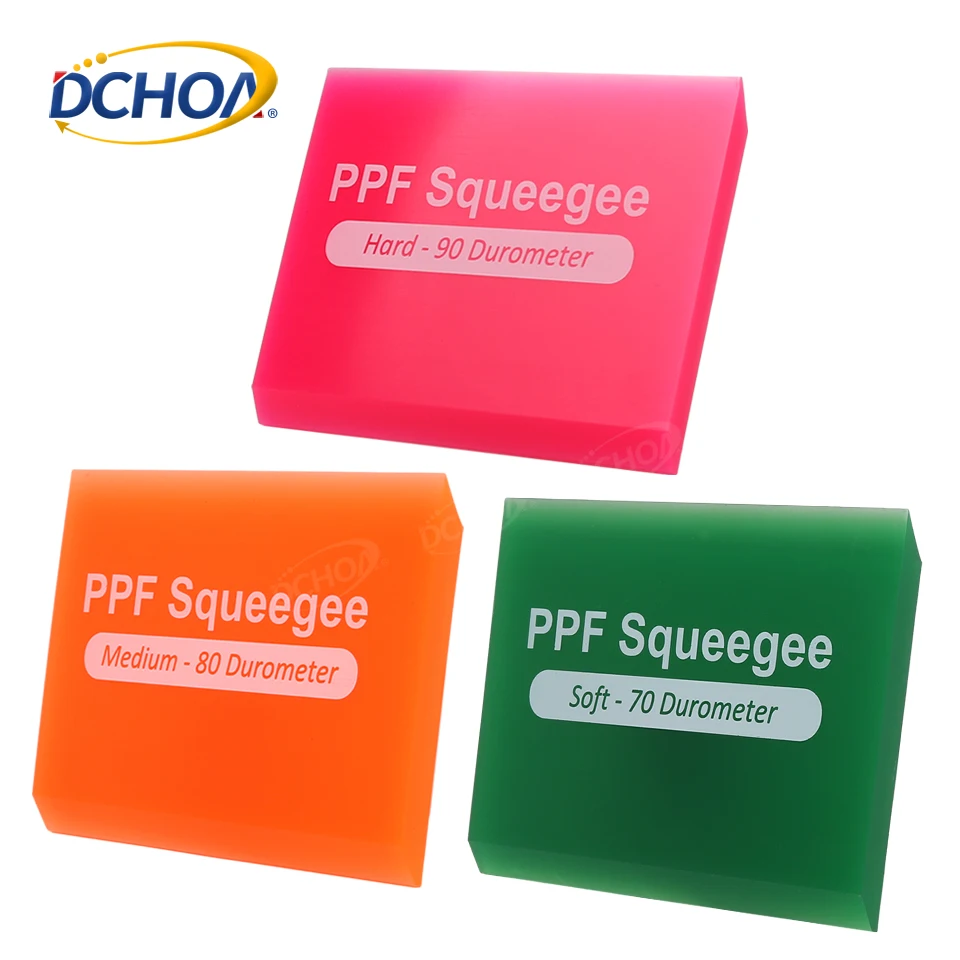 DCHOA Car Wrapping Tools 70 80 90 Durometer Ppf Squeegee Rubber Squeegee Window Tinting