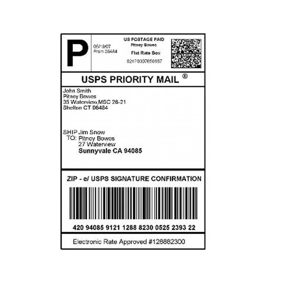 eco friendly a6 waybill thermal paper sticker labbel