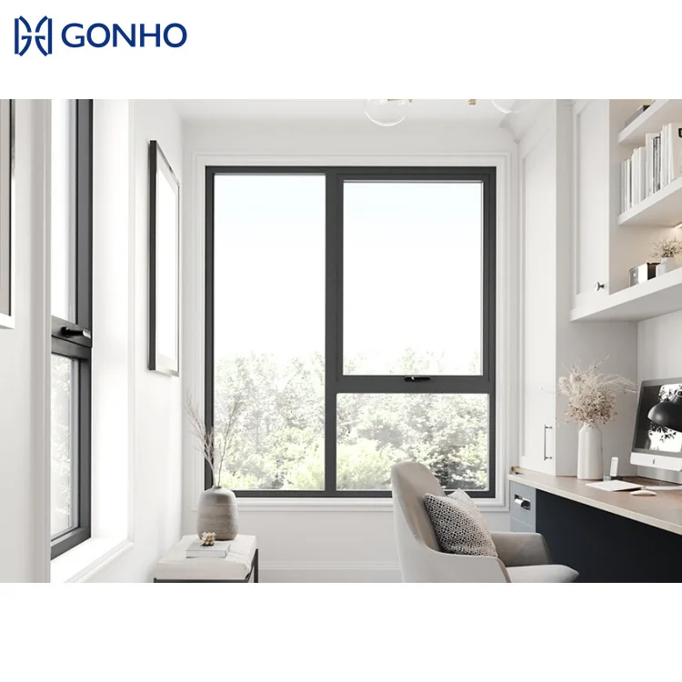 Australian As 2047 Standard External Commercial Projects Aluminum Thermal Break Structure Energy Saving Awning Windows
