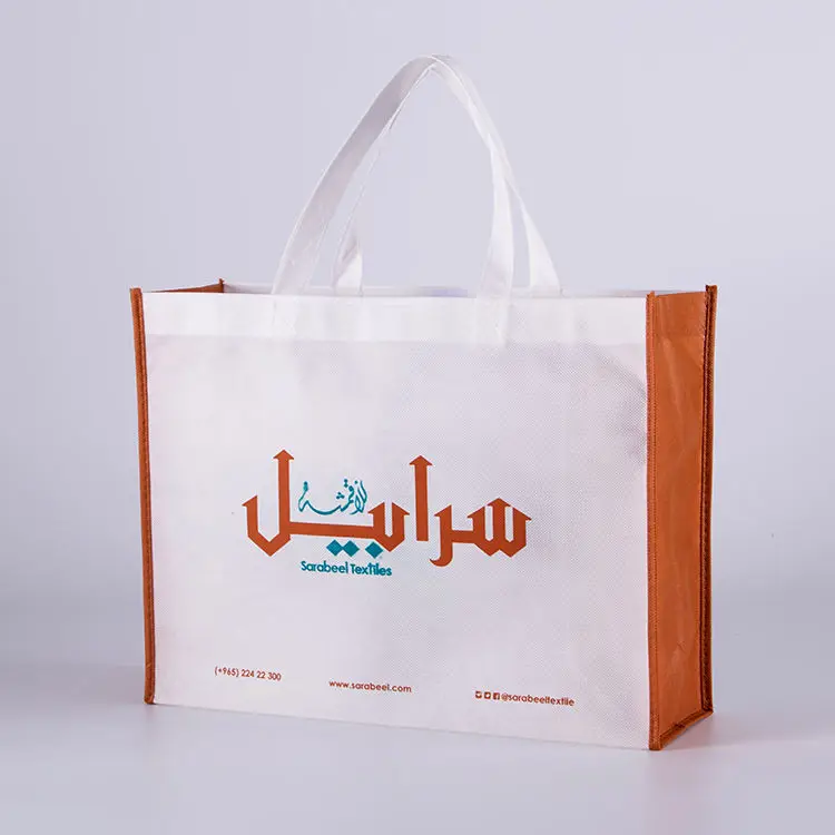 Free Sample Recycle PP Laminated Strong Ecological Eco Grocery Tote Carry Big Reusable Supermarket Shopping Non Woven Bag