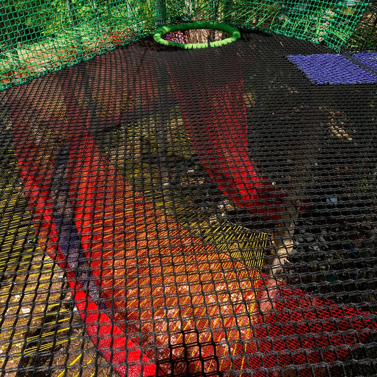 
Large outdoor rope trampoline adventure rope trampoline play equipment children trampoline 