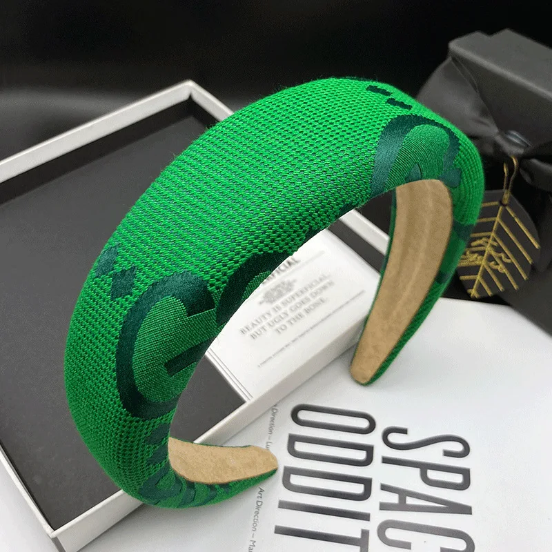 Luxury Catalogue Designer Headbands Double G Famous Sponge Head Bands Women Hair Accessories Accesorios Para El Cabello