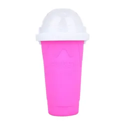 Newly Silicone Slushy  Maker Ice Cream Tool Silicone Frozen Smoothie Cup