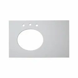 Ready to ship for white artificial marble bathroom vanity top