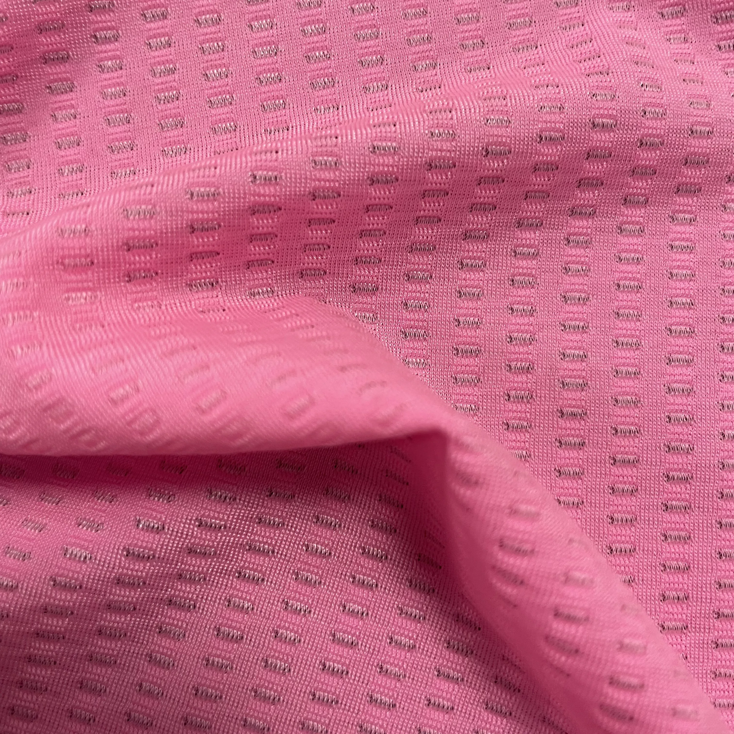 Sport Wear T-shirt Material 95% Polyester  5%spandex fabric Microfiber Eyelet-Bird-Eye Mesh Knit Fabric For Clothing