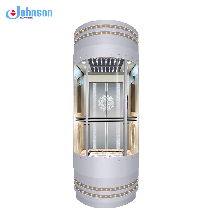 Excellent quality transparent decoration elevator glass elevator cabin