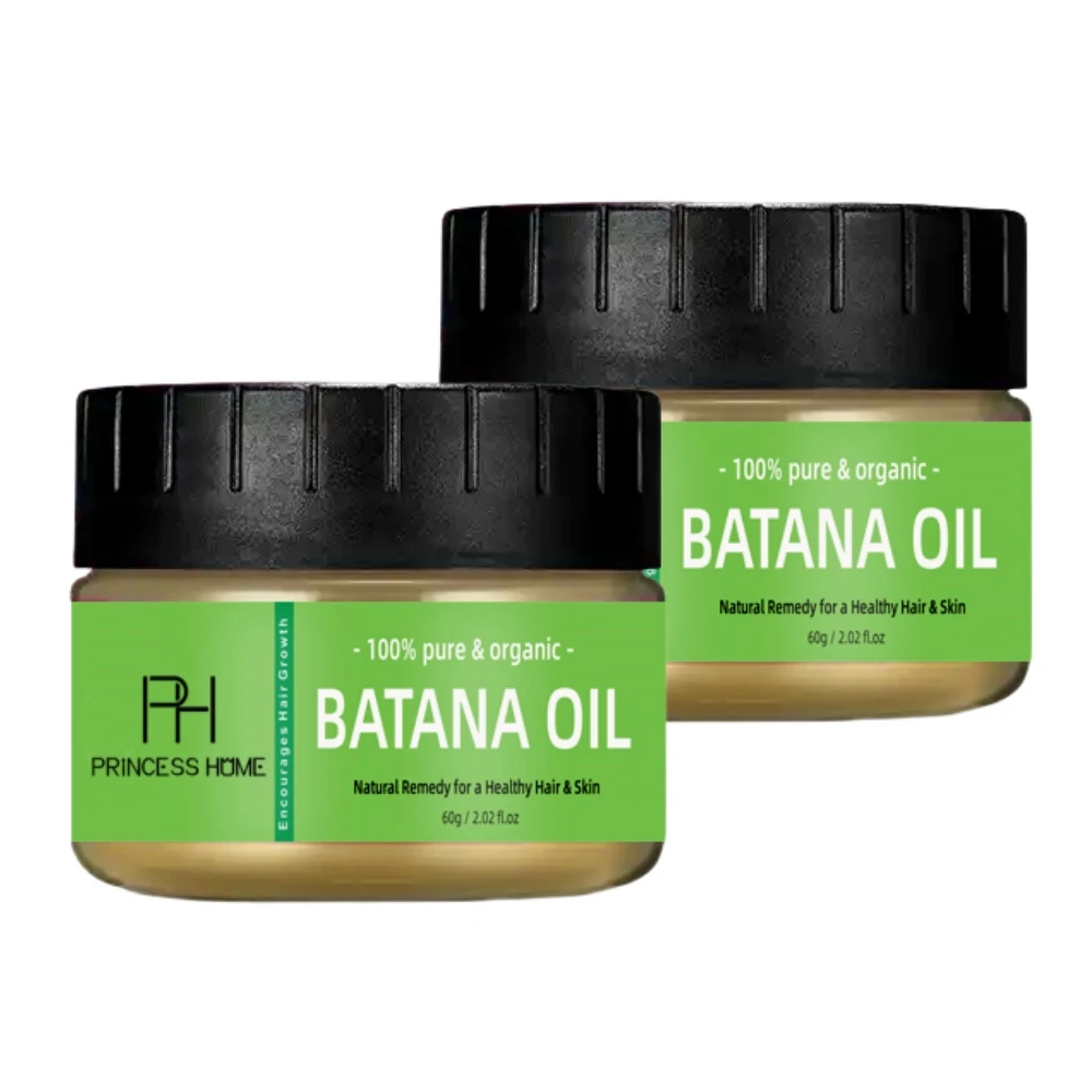 Custom Logo 60g Raw Organic Pure Palm Nut Batana Oil  Elaeis oleifera Fast Hair Growth Oil Batana Oil Butter