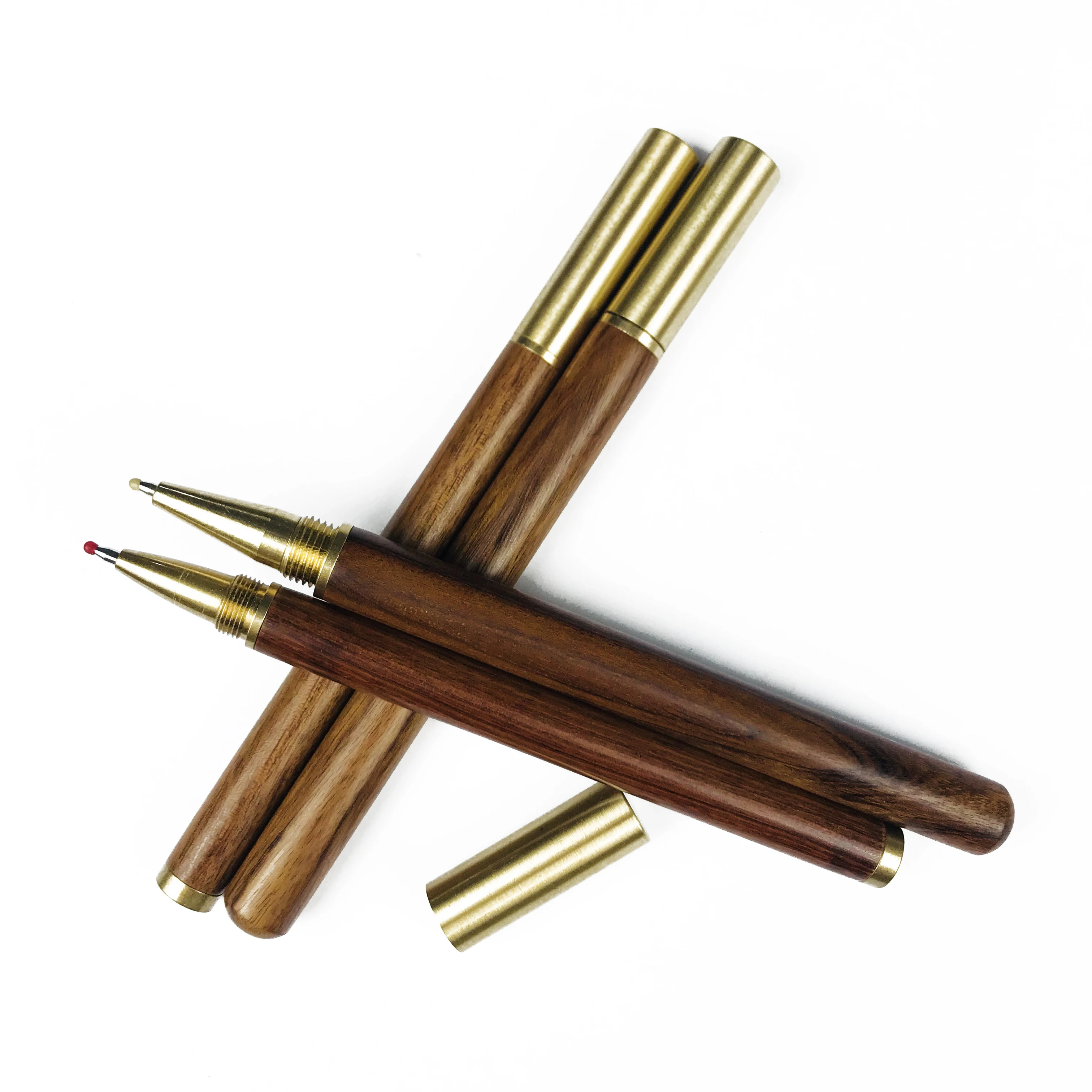 Hot sale luxury multi wooden ball pen eco friendly metal  ballpoint pen custom design display pen box