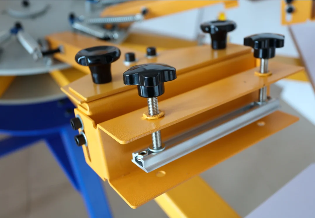 China manufacture Manual 6 color 6 station t-shirts screen printing machine for sell