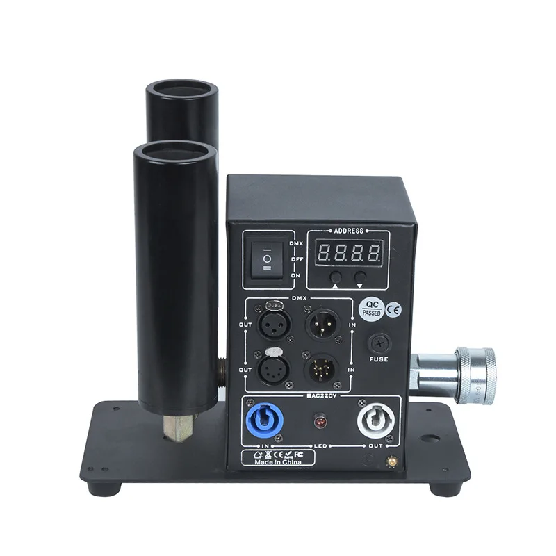 Digital Display Screen Co2 Double Tube Jet Machine DMX Controller Light Wireless Column Machine Party Stage Smoke Effect YS-C9B