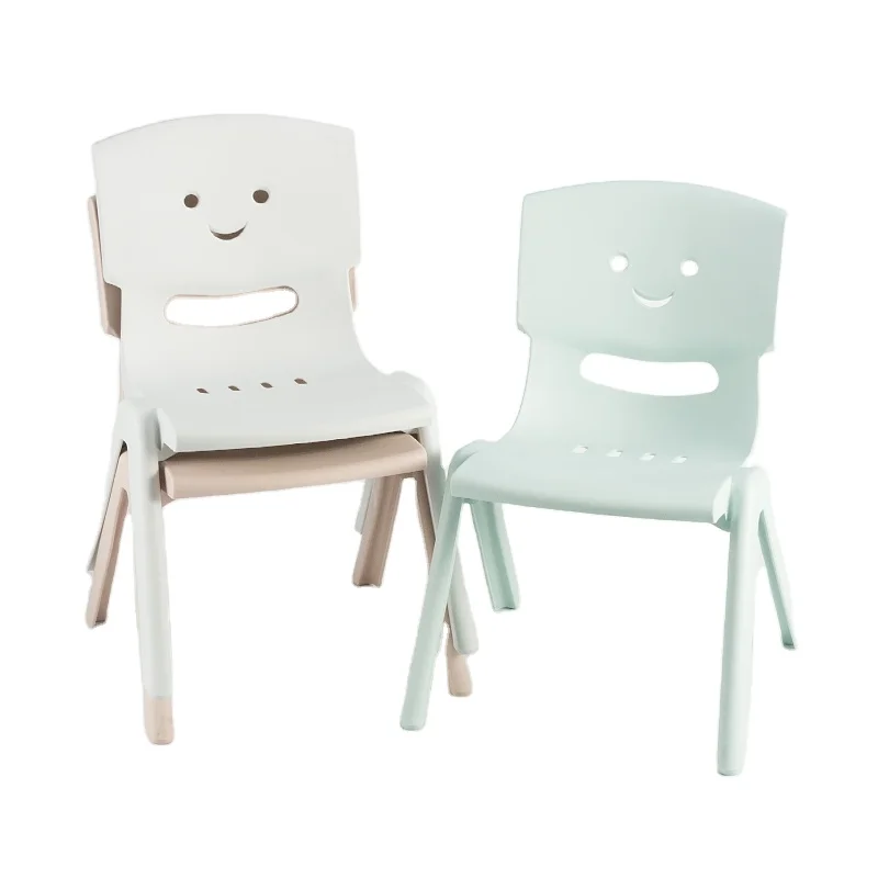 Factory wholesale baby cute back chair plastic PP material