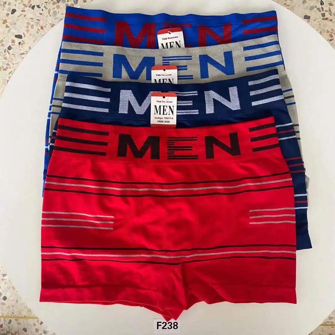 oem custom brand seamless mens long boxer brief mens polyester seamless underwear