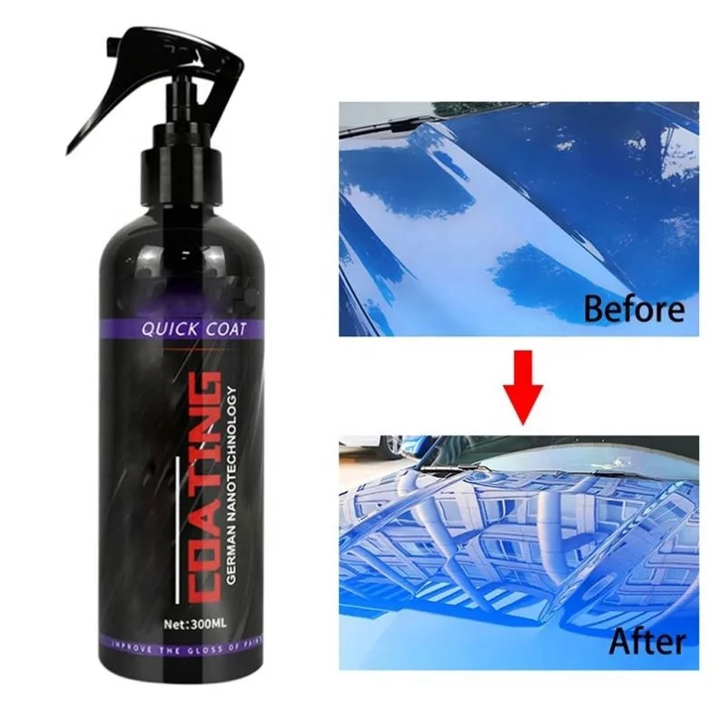 9H Hardness Car detailing Wash Quick Ceramic Coating Wax Polish Spray Hydrophobic Top Coat Polymer Paint Sealant Anti-scratch