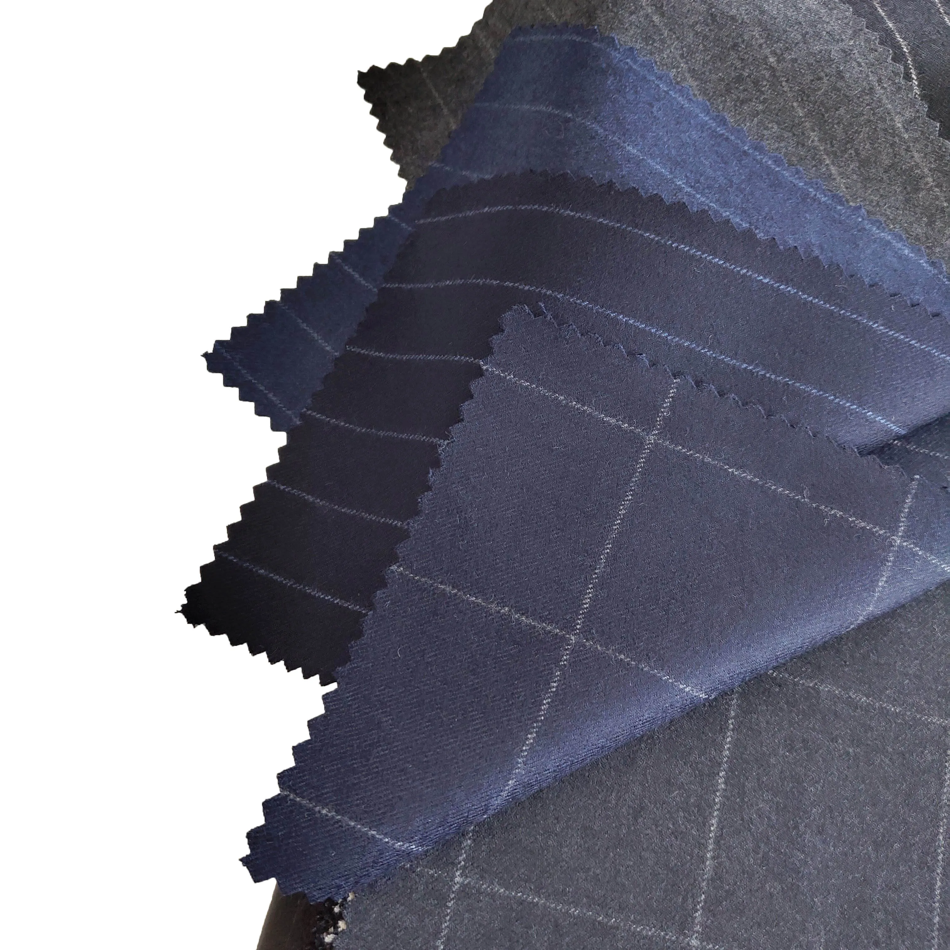 Stock A Lot Luxury Design Super 120s Tartan Wool Flannel Suiting Fabric