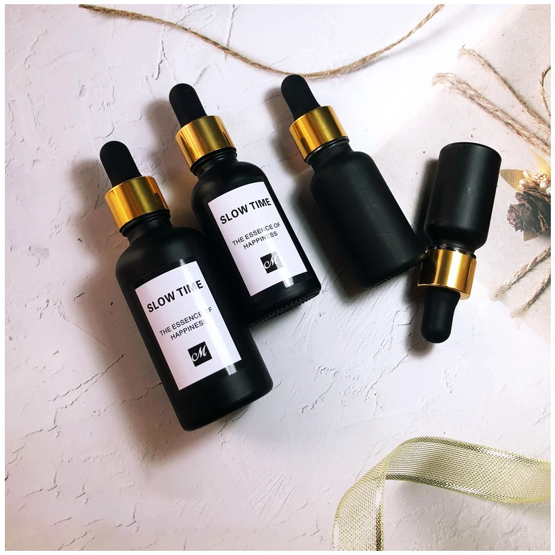 black frosted boston round 120ml 30ml  8oz 15ml 4 8 oz  cosmetic cuticle oil bottle with frosted glass dropper bottles