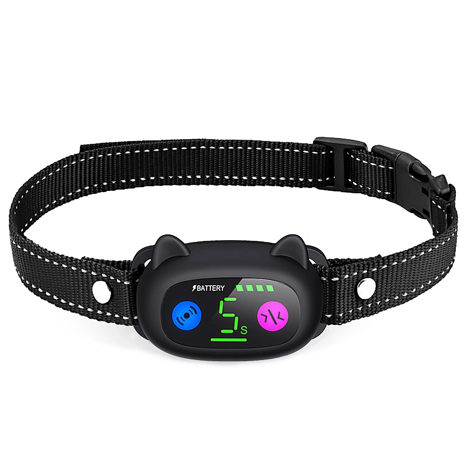 2024 Newest Bark Collar Rechargeable Vibration No Bark Collar Waterproof Dog Training Collar For Small and Medium Dogs