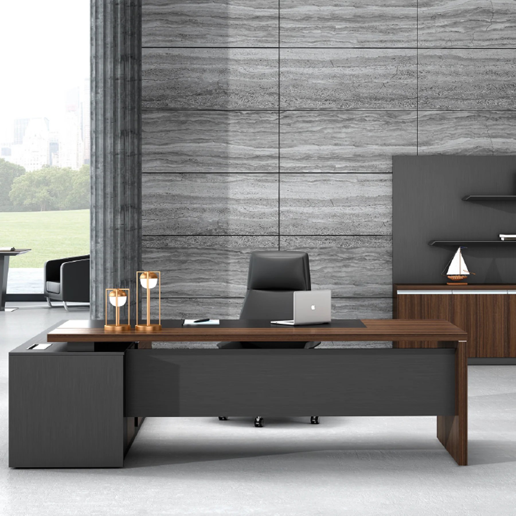 
OEM Factory commercial furniture executive desk modern classic table luxurious office furnit boss table l shape director table 