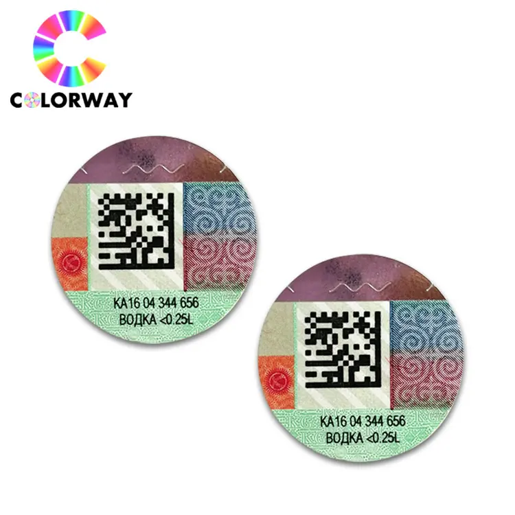 
Customized Anti-Counterfeiting hot stamping ticket, with Micro text security sticker label card 