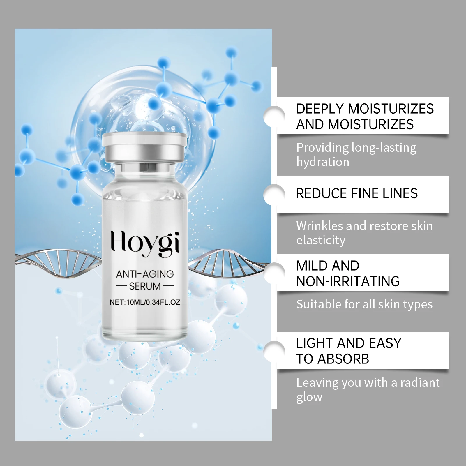Anti-aging roller micro-needle facial essence anti-wrinkle moisturizing firming light lines nourishing anti-aging skin care set