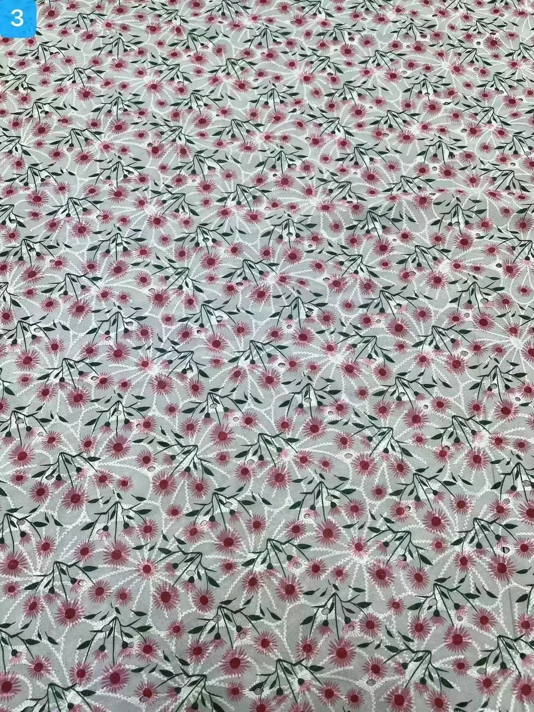 New chiffon printed embroidered fabric flower dress lace embroidered curtain fabric