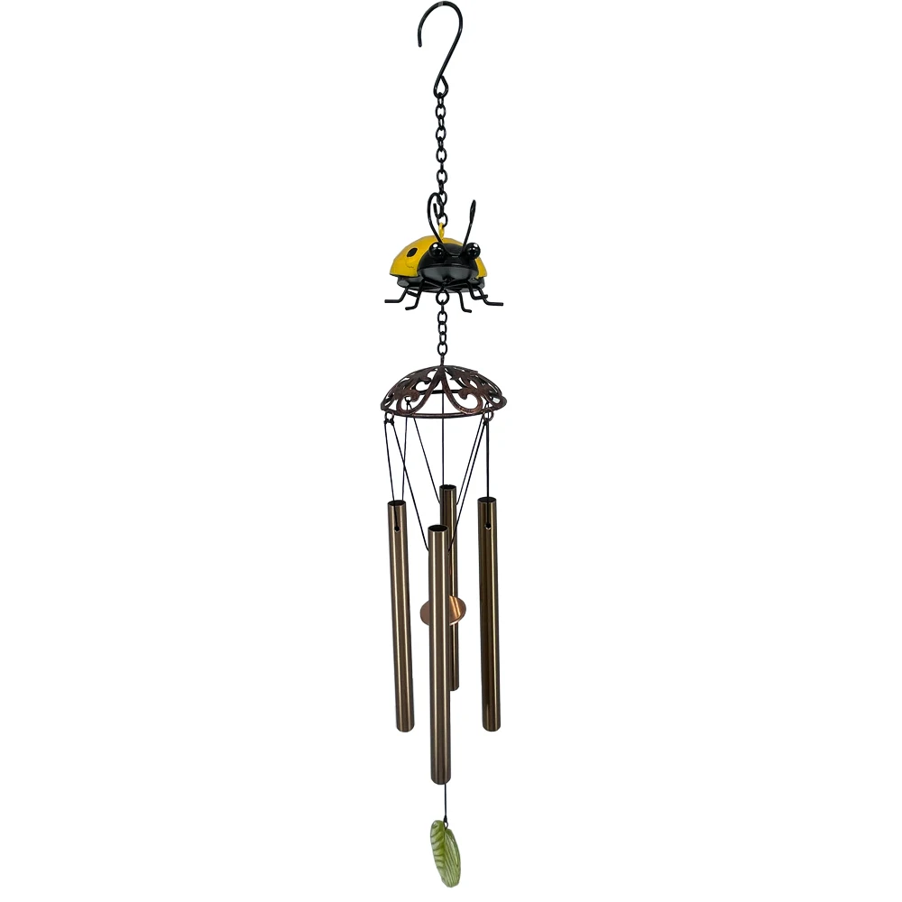 Creative metal ladybug wind chimes garden decoration