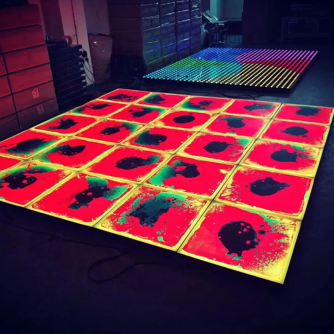 Moka Outdoor Flowing Liquid Interactive Led Dance Floor for Park