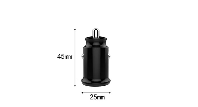  5V 2.1A мини Модные ABS Dual Usb Автомобильное зарядное устройство с 2 портами (стандарт порты быстрой зарядки адаптер для Iphone и Android мобильных телефонов планшетов MP3