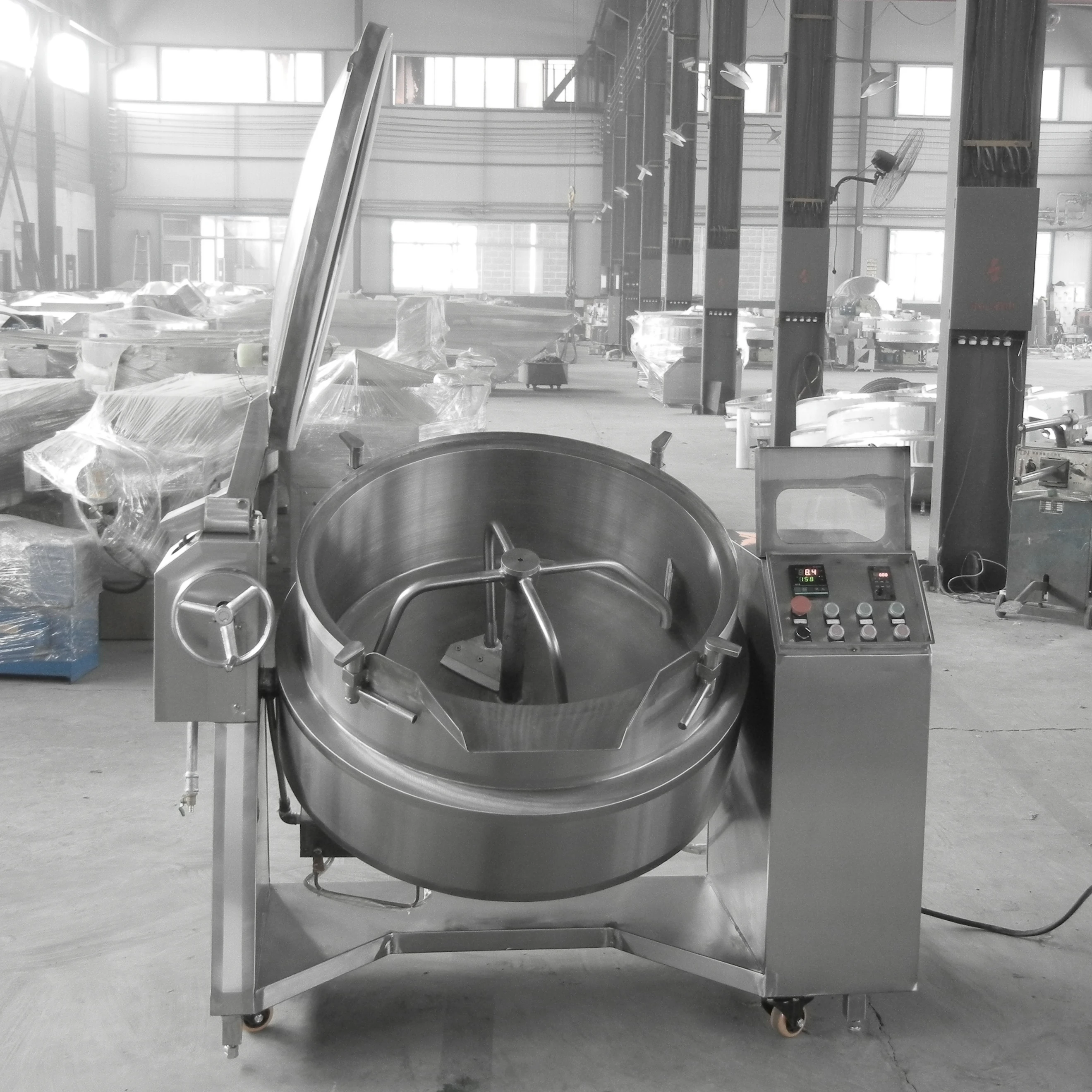 Chinese suppliers 1800*1350*1540mm Industrial chickpea Steam heating cooking equipment