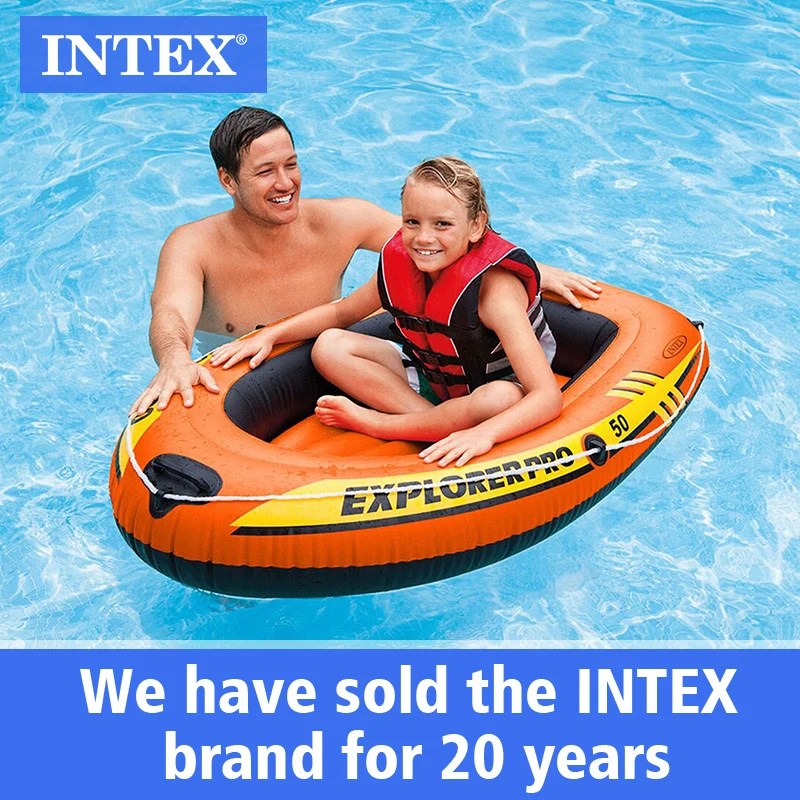 INTEX 58354 серия уличных водных видов спорта воздушная лодка семейная рыболовная Каяка портативная складная