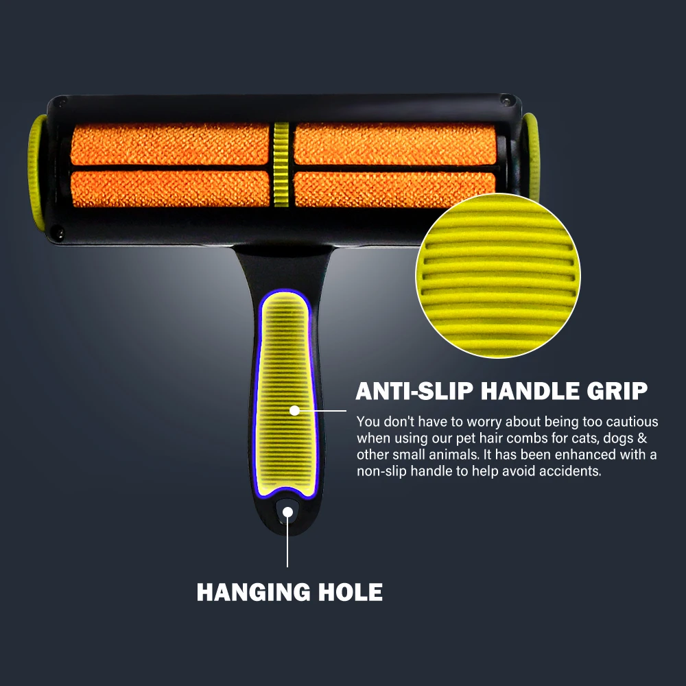 Reusable Pet Hair Remover Roller Brush For Dog And Cat Fur Cleaning