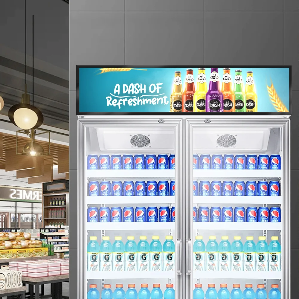 Полка край ультра высокий яркий ЖК-аэропорт Digital Signage цифровой тонкий рекламный экран ЖК-дисплей