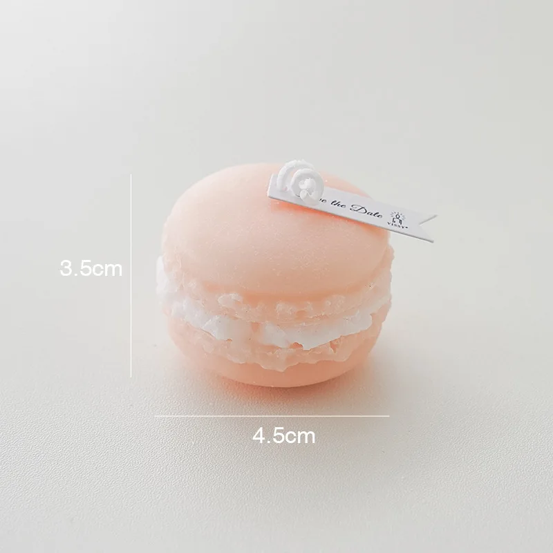 Home Decor High Quality Handmade Long Burning Paraffin Wax Natural Scented Macron Candle