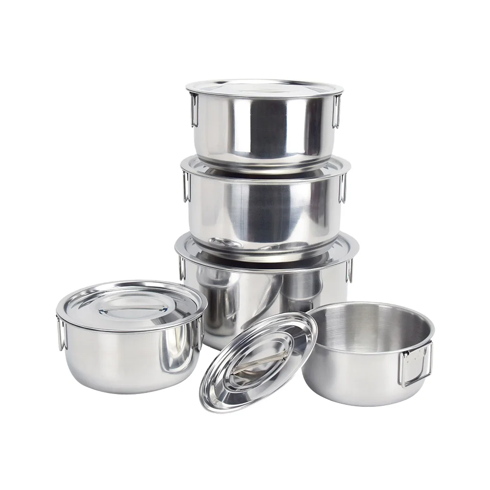 Chaozhou Belinda Kitchenware 5 Pcs Cookware Stainless Steel With Small Handle