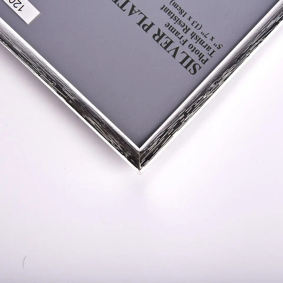 Latest Design Tabletop Stand 5x7 Sterling Metal Satin glossy Silver Picture Photo Frame