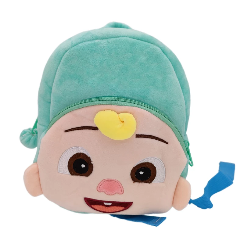 Drop Shipping Popular JJ Doll Blue Soft Plush Cocomelon Cartoon School Backpack Cocomelon Backpack Plush