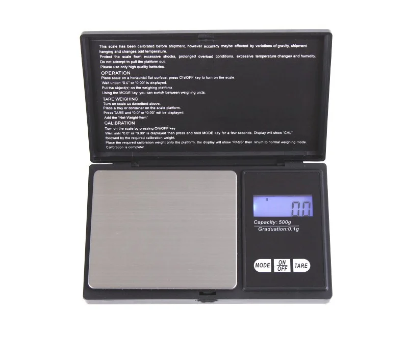 Plastic Measurement Digital Pocket Scale 0.1g High Accuracy Weigh Gram 100g 200g 500g 0.01g High Precisions Mini Jewelry Scales