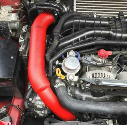 CHARGE PIPE PSP-ITR-200RD RED FOR 2015-2018 SUBARU WRX 2.0L TURBO FA20
