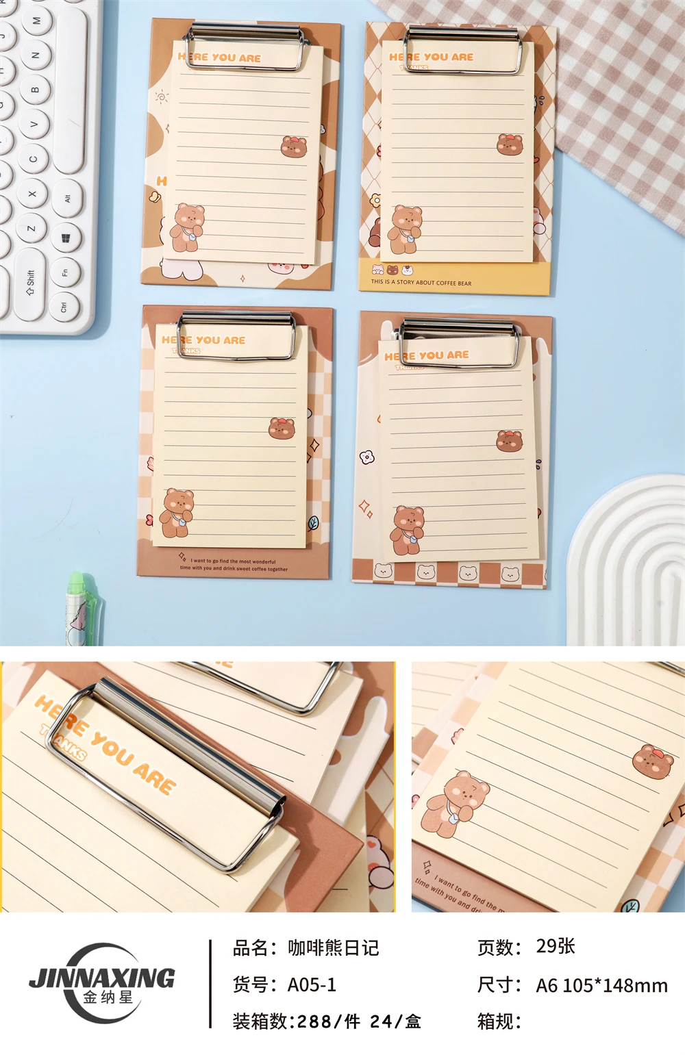 Promotional Custom Printed A6 Notepad Business A6 Pad Notes Stationery Notepad Writing Paper Note Pads For School
