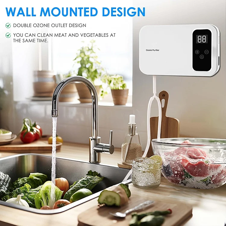 Household Ozone Generator for Air Water Effective in Removing Pesticide Residues Killing Bacteria for Vegetable Washers