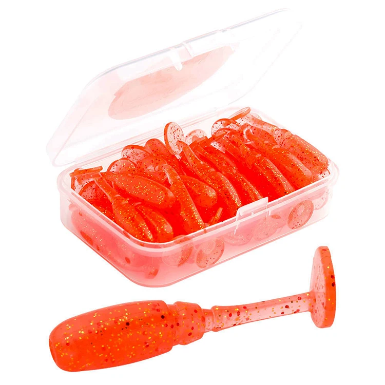 high end cod soft squid whopper plopper lure simulated curl tail maggot lead head hook