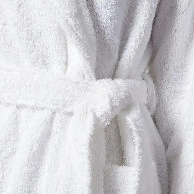 High Quality Custom Logo Luxury Embroidery 100% Cotton Hotel Bathrobe Slipper Set in Gift Box