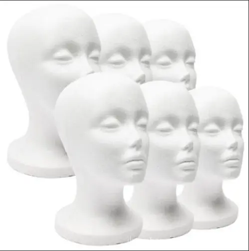 Wholesale Styrofoam Wig Display Mannequin Head