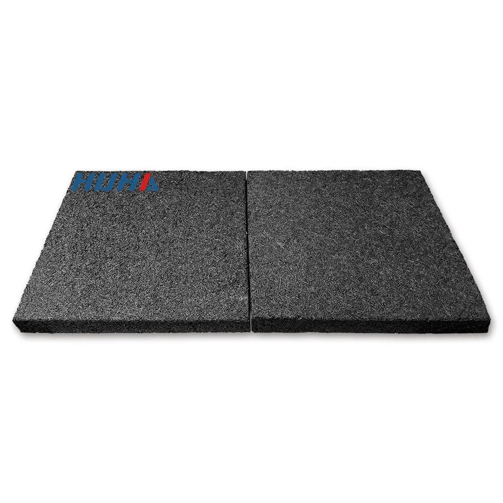 Guangzhou Factory HUHA high quality impact ballistic rubber blocks 50mm strong tensile adhesive strength ballistic rubber tiles