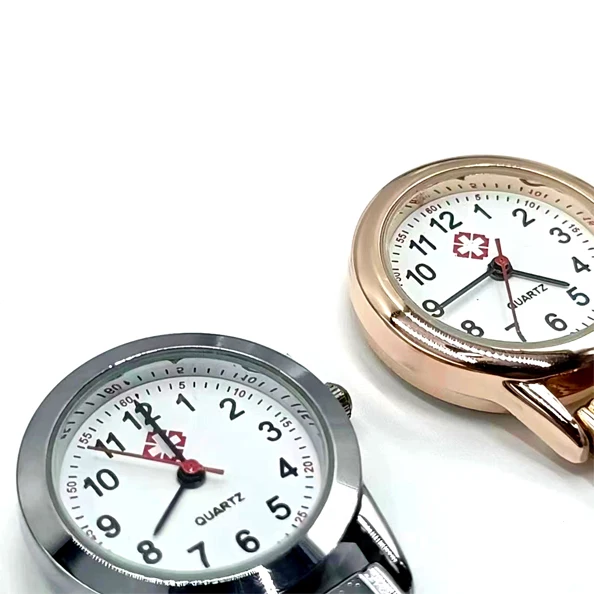 Manufacturer wholesales male and female nurse watch silver and gold pocket Nurse watch register medical nurse chest watch