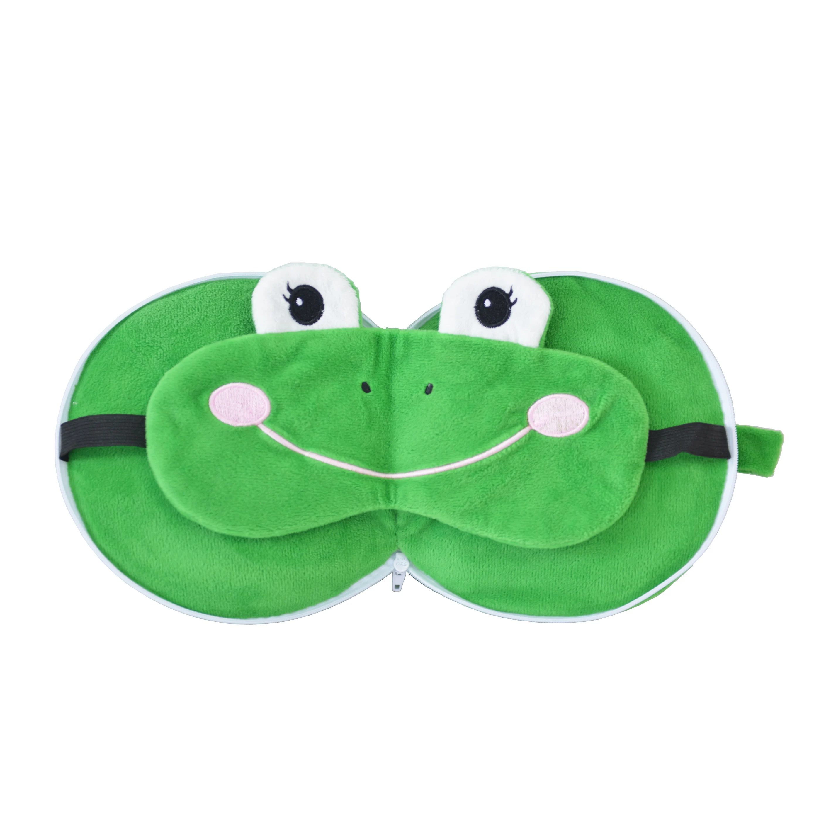 Airplane Head Strap with Eye Mask for Sleeping, Kids Travel Neck Pillow for Car Soft and Supportive Neck Pillow