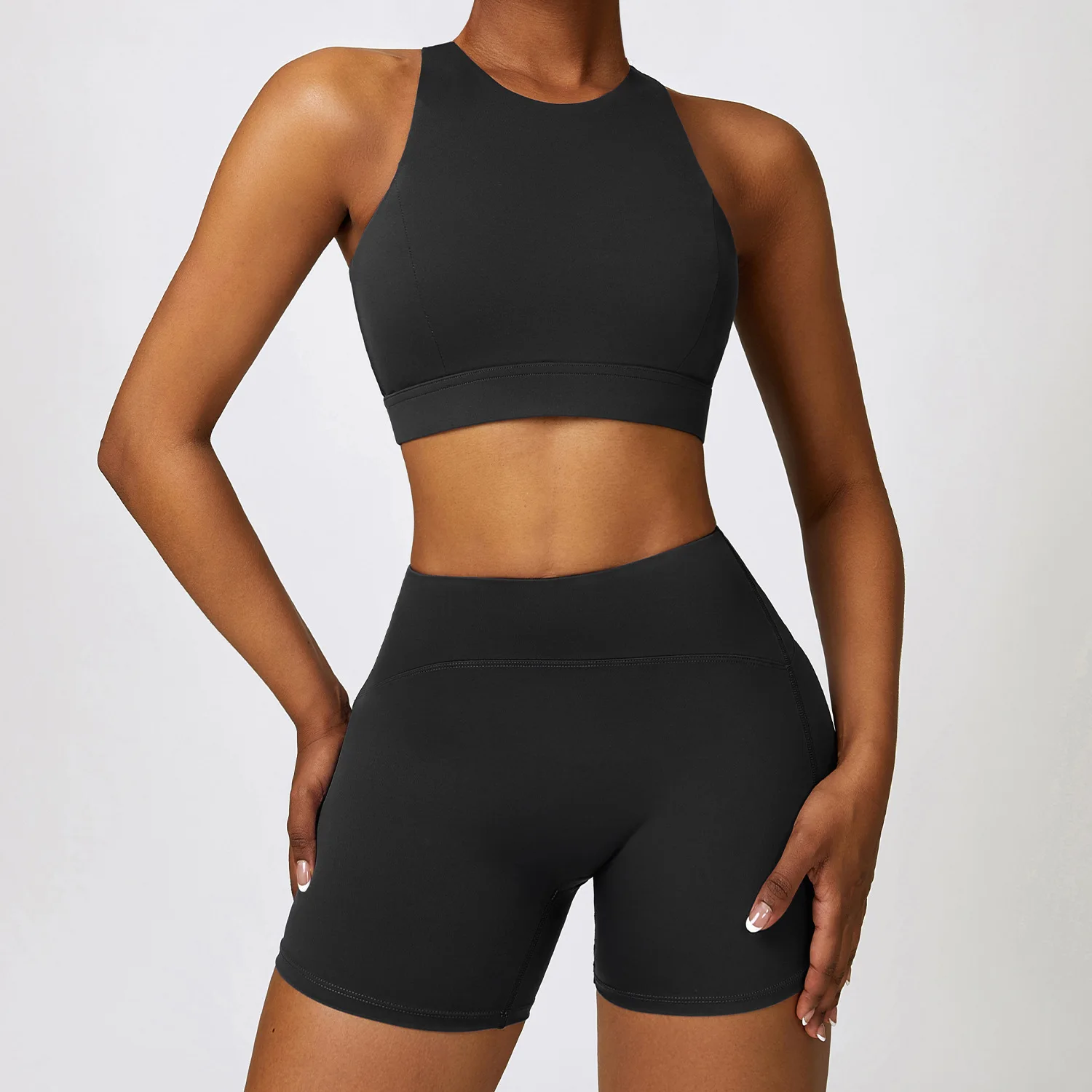 High Waist Women Fitness Running Exercise Tight Yoga Set Gym Workout Bra and Legging Set Softness Stretchy Yoga Suits