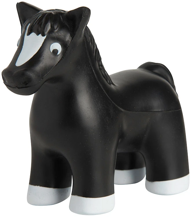 Promotional Toy Print Logo Custom Pu Squeeze Toy Stress Ball In Horse Model