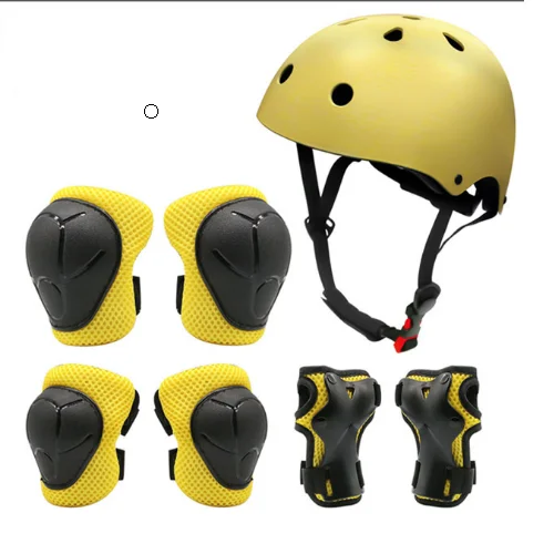 
Roller Skating Protector Equipped with Child Protector 7 piece Knee-Pad Elbow Wrist-Pad Helmet 