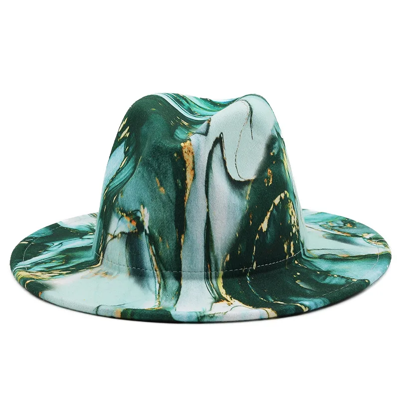 Customized cheap price printing wool felt fedora hats women wholesale 2022 female