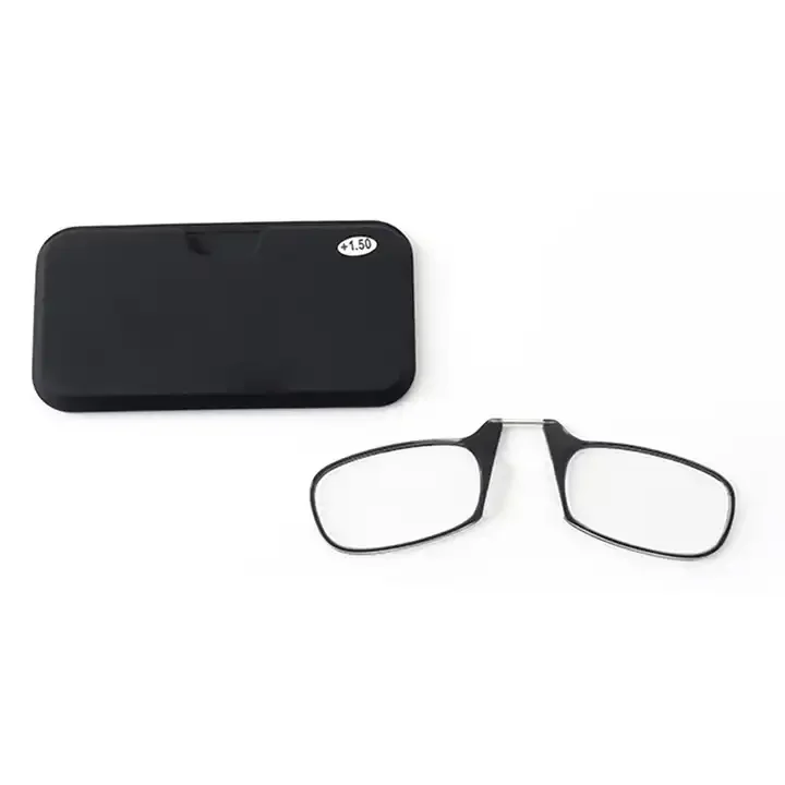 Comfortable Mini Cheap Stick Mobile Phone Thin Optics Clip On Nose Pad Reading Frames Glasses Optical Eyewear